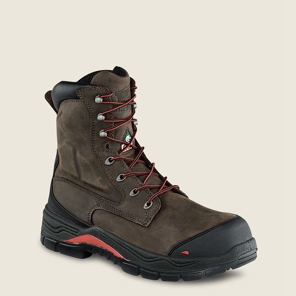 Red Wing Safety Boots Dark Grey - Mens King Toe® Adc - 8-inch Insulated Waterproof Csa Toe - 5978-PN